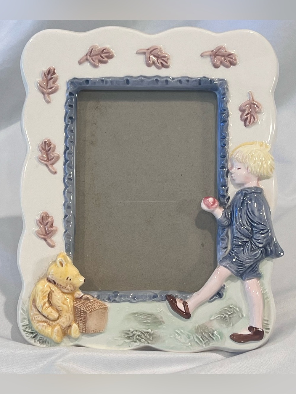 Disney Winnie the Pooh Christopher Robin Charpenet Photo Frame 4x6 Vintage
